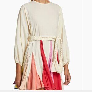 Rhode Ella Colorblock Pleat Minidress